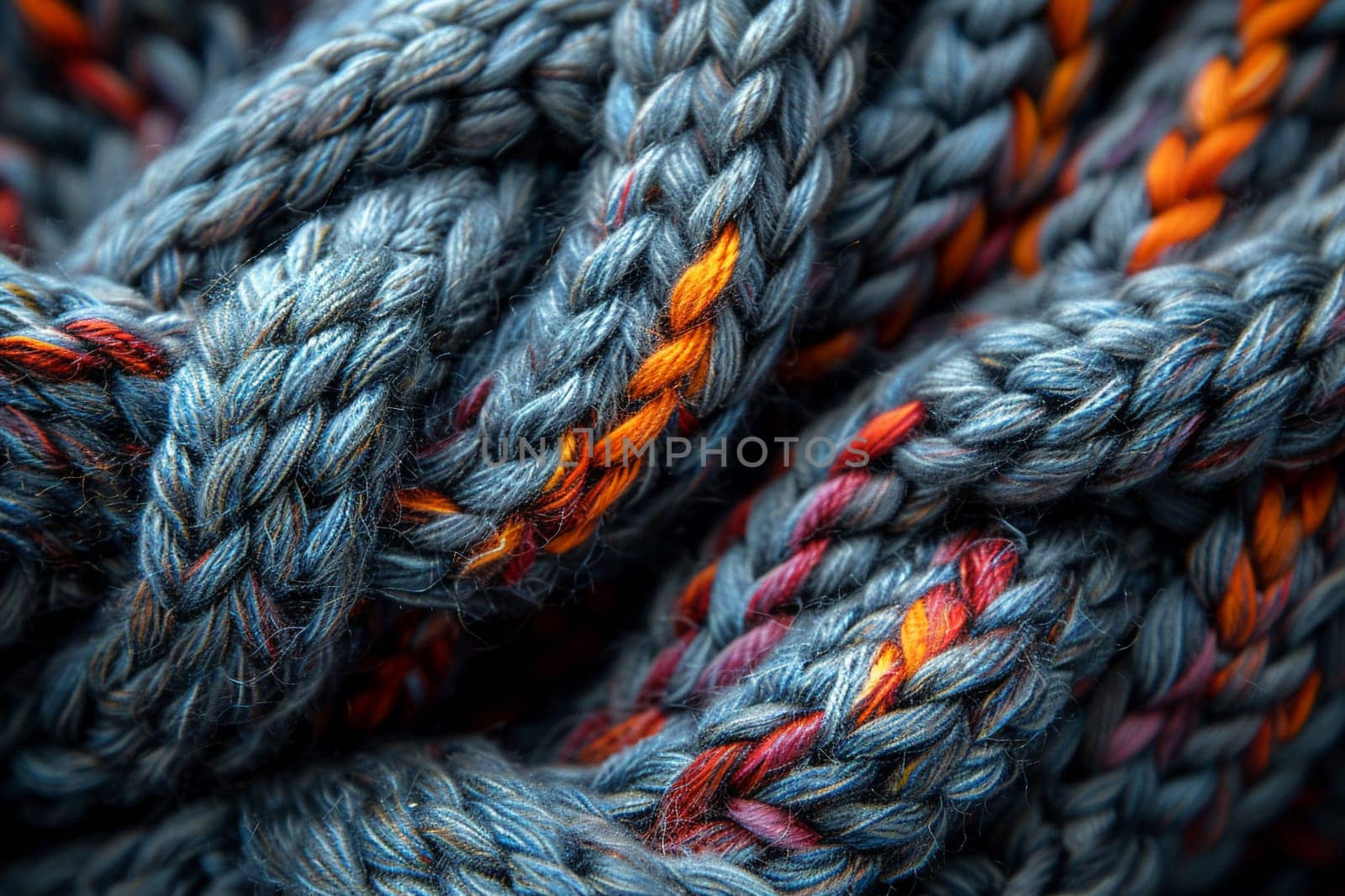 Knitted wool texture in close-up by Benzoix