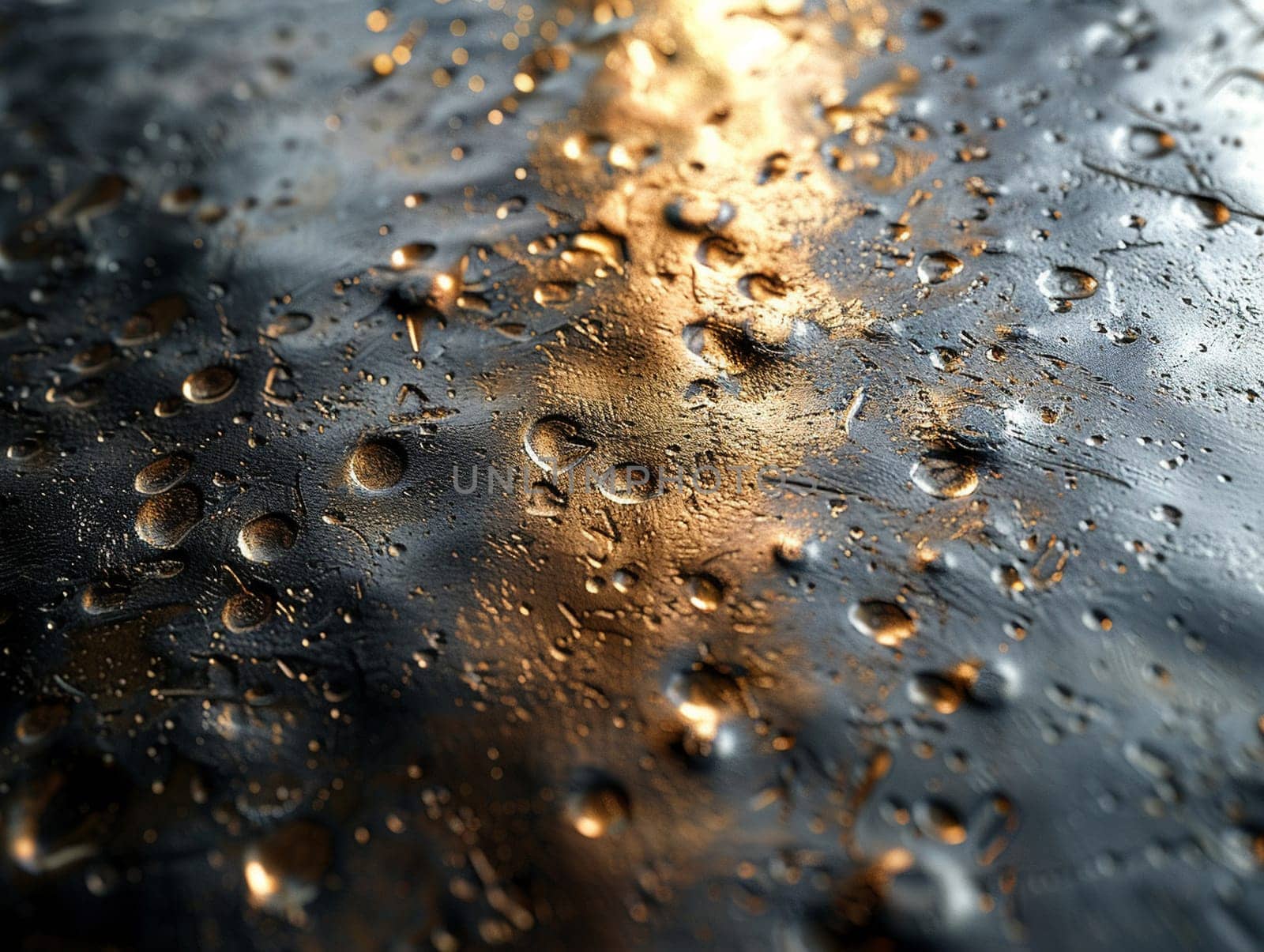 Shiny brushed metal surface in sunlight by Benzoix