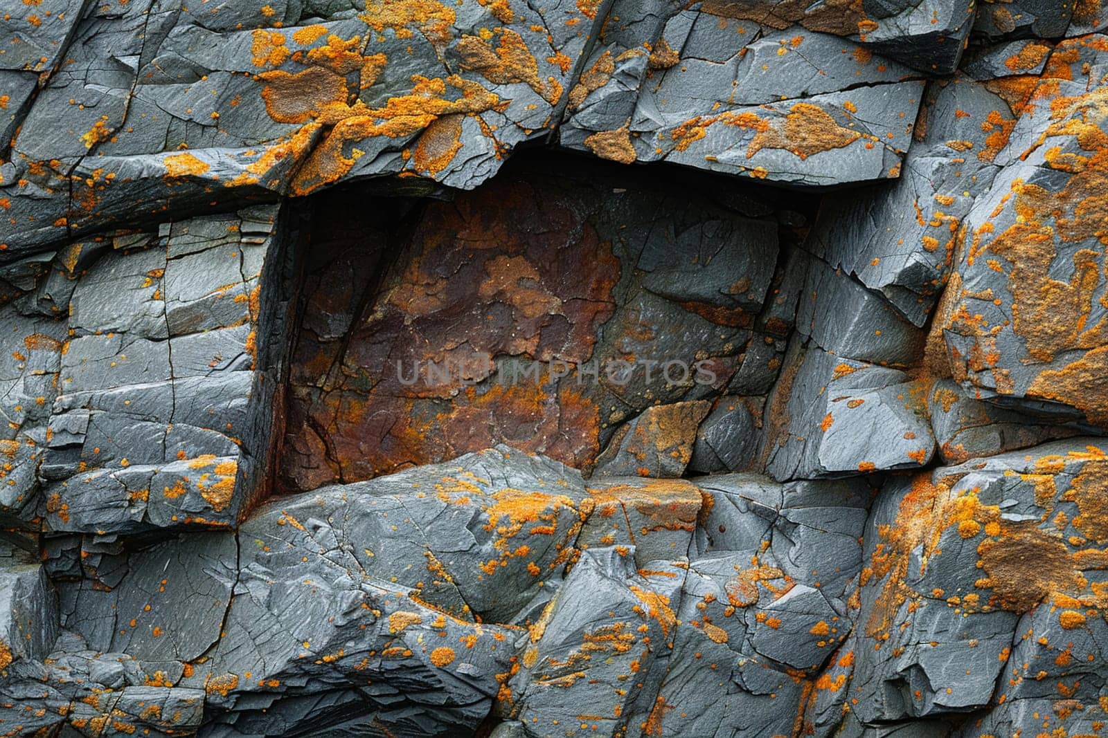 The rough texture of a natural rock formation, illustrating the raw beauty of geology.