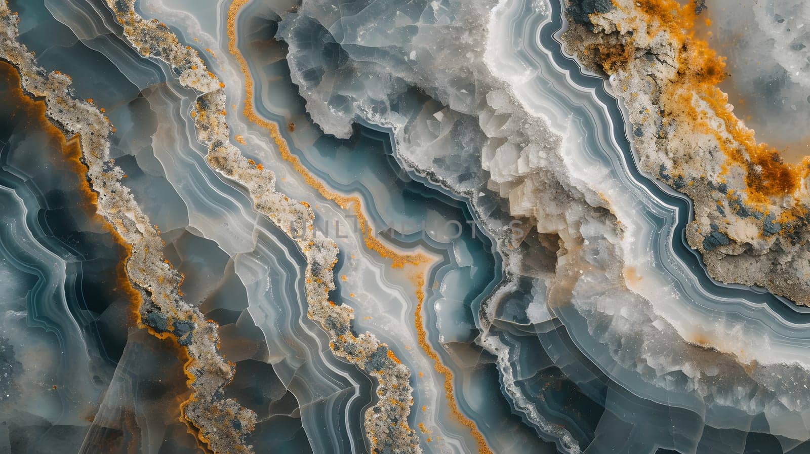 Geode rock texture, background and wallpaper. Neural network generated image. Not based on any actual scene or pattern.