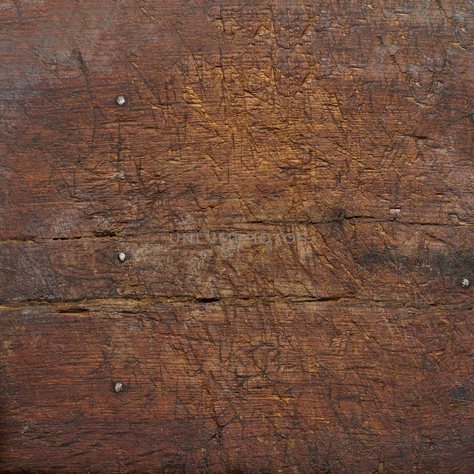 Texture of very old brown wood, full frame by ndanko