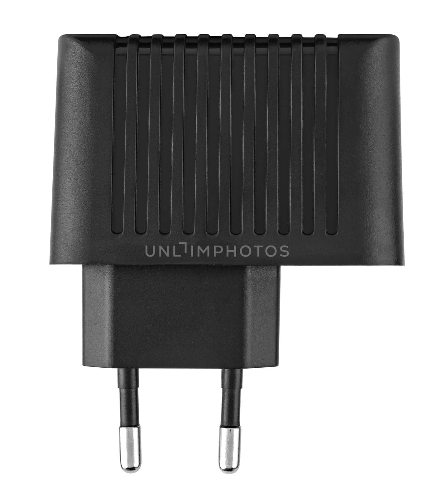 Power adapter, insulated white background