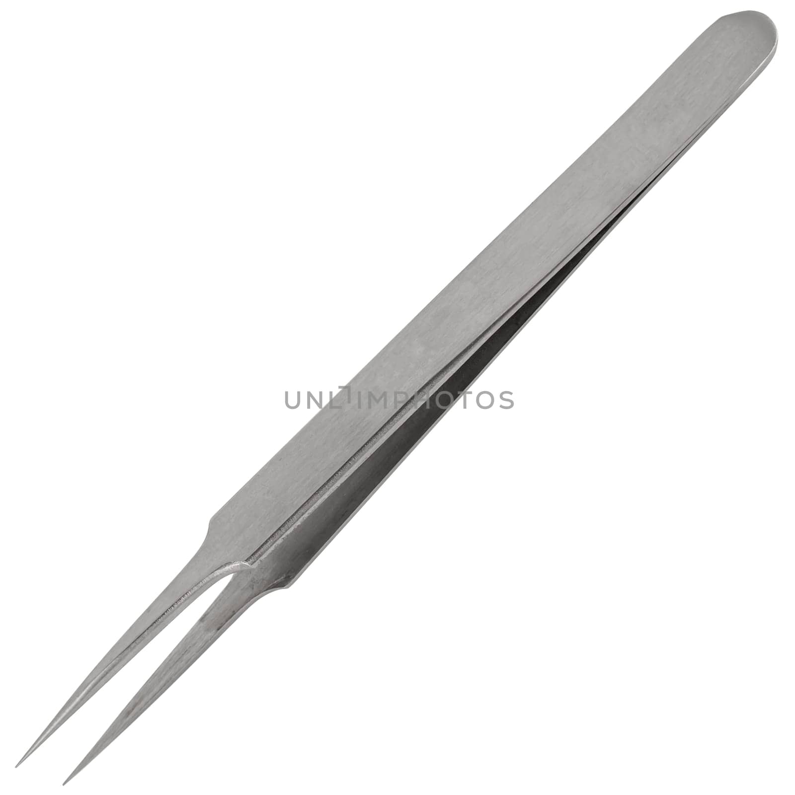Tweezers, a tool for manipulating small objects, on white background by A_A