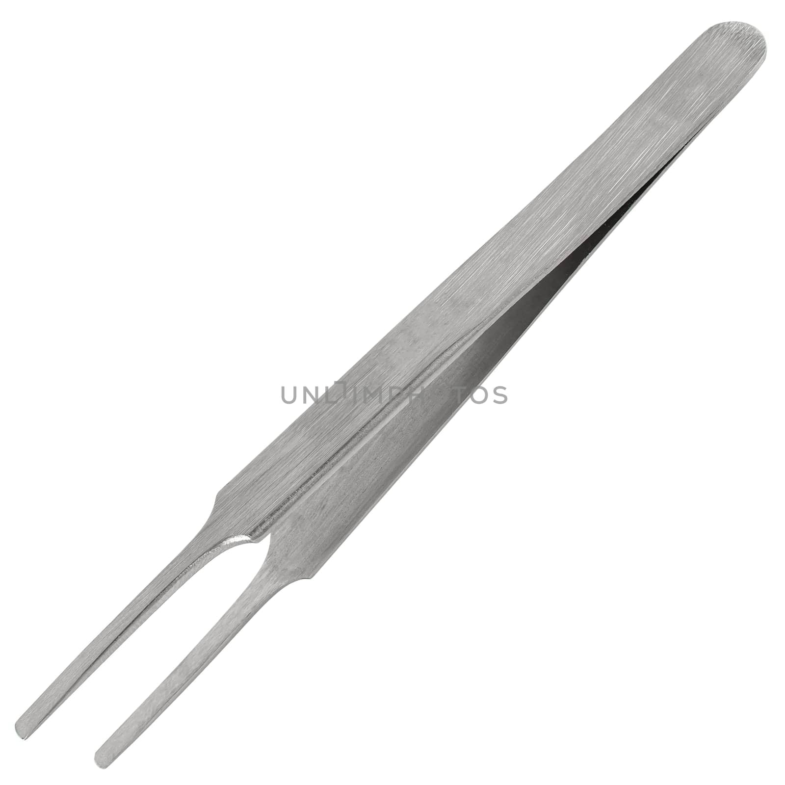 Tweezers, a tool for manipulating small objects, on white background by A_A