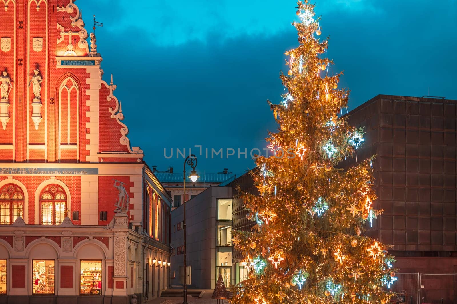 Popular Place With Famous Landmarks On It In Bright Evening Illumination In Winter Twilight. 3