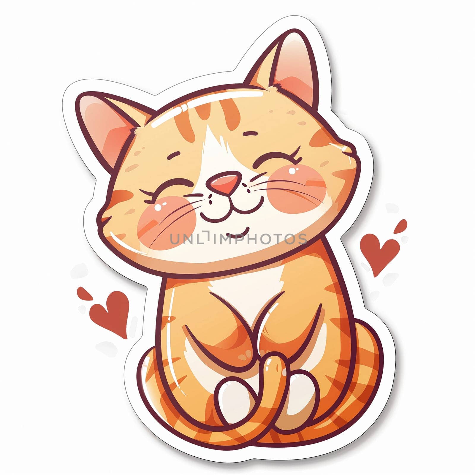 Casual cute cat icon. High quality illustration