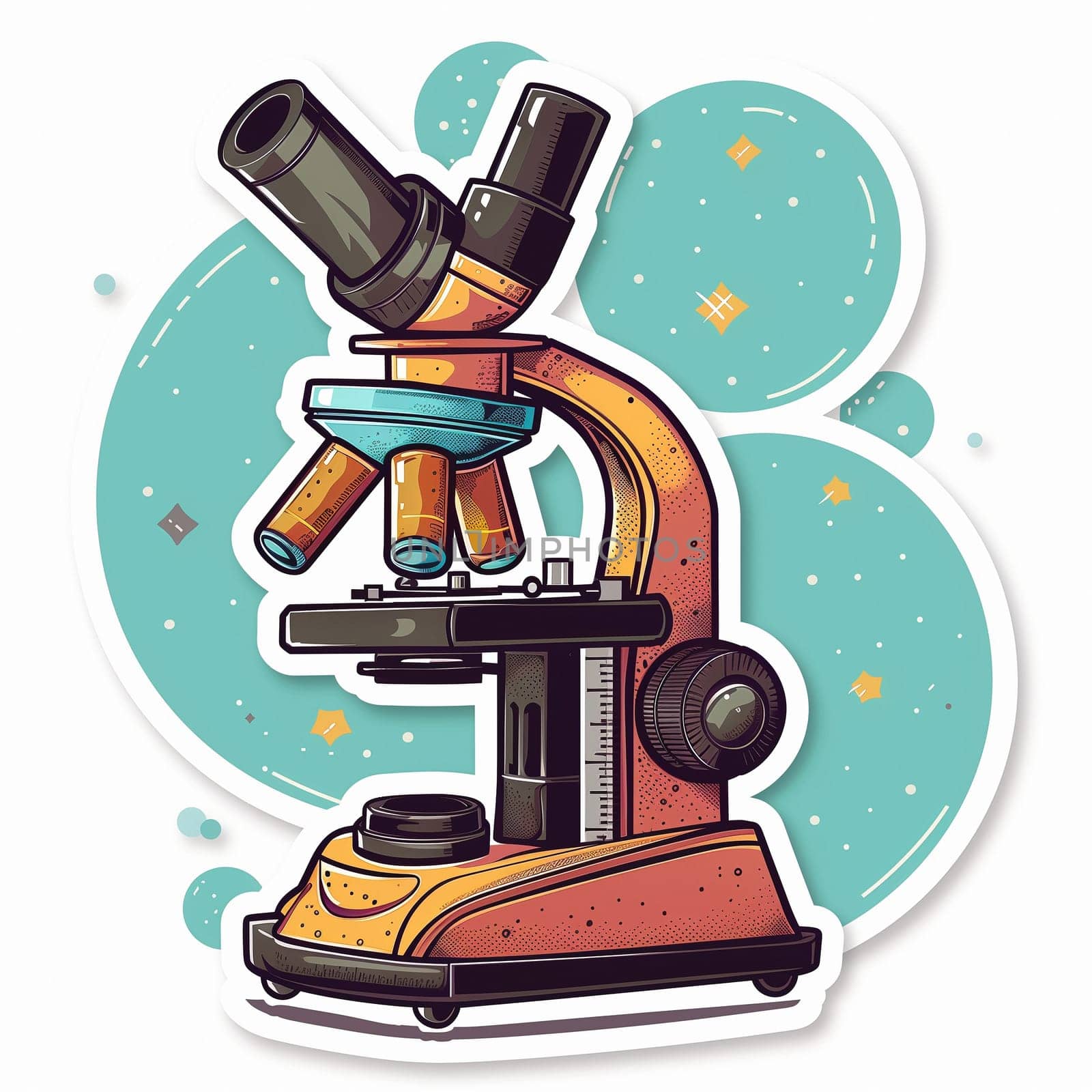A casual microscope icon. Science and Medicine by NeuroSky