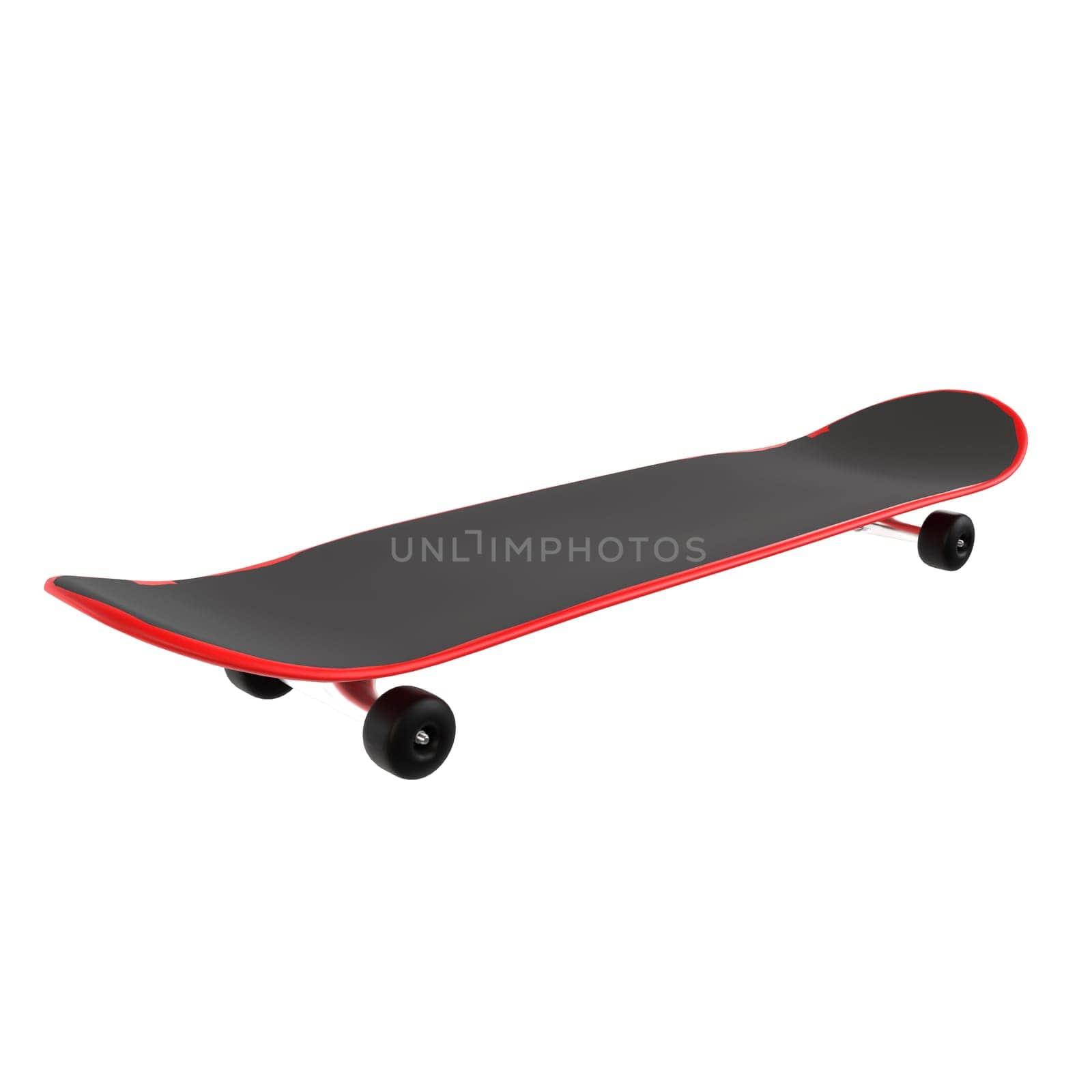 Skateboard isolated on white background. High quality 3d illustration