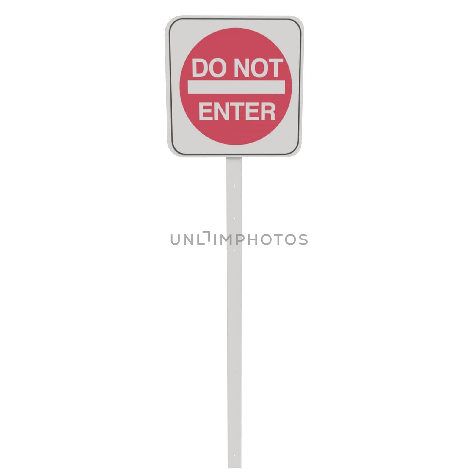 Do Not Enter Traffic Sign isolated on white background by gadreel