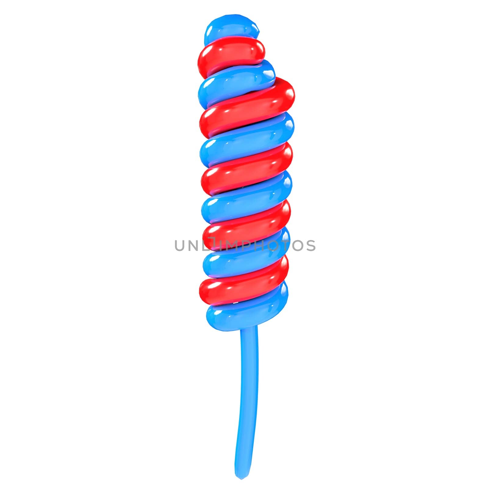 Candy Twist isolated on white background. High quality 3d illustration