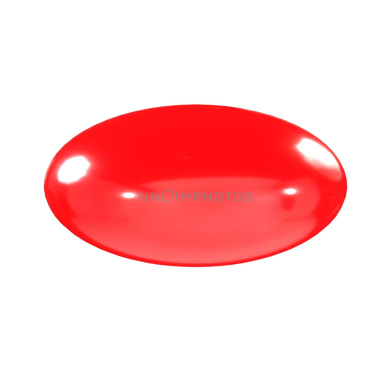 Red Little Candy isolated on white background. High quality 3d illustration