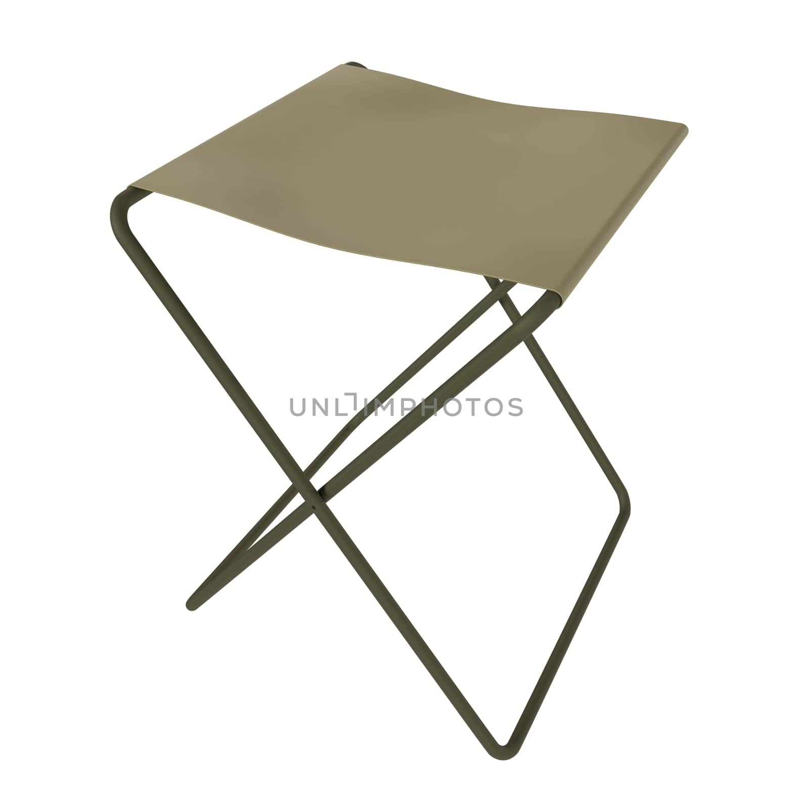 Camp Chair isolated on white background. High quality 3d illustration