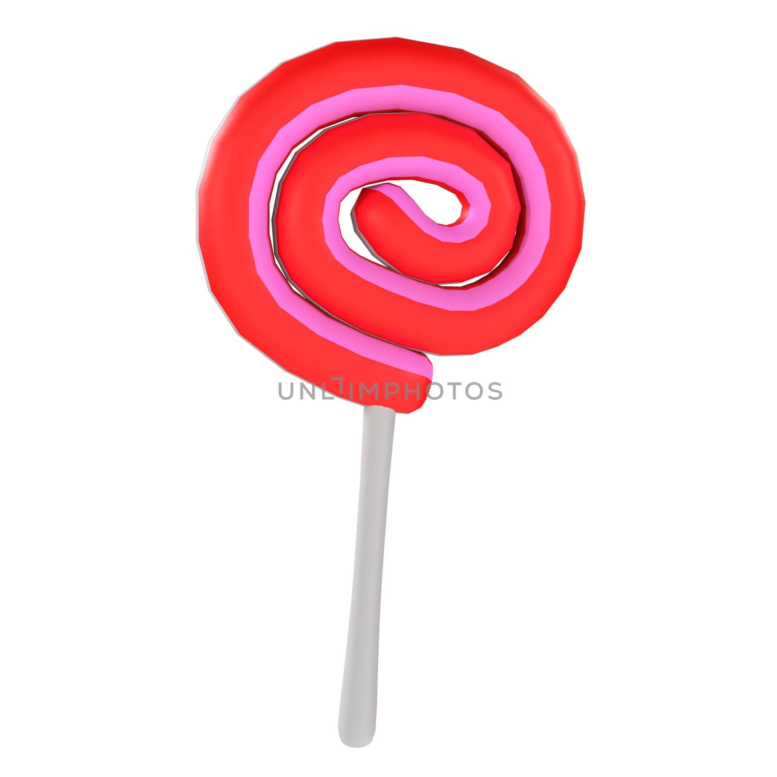 Lolipop isolated on white background. High quality 3d illustration