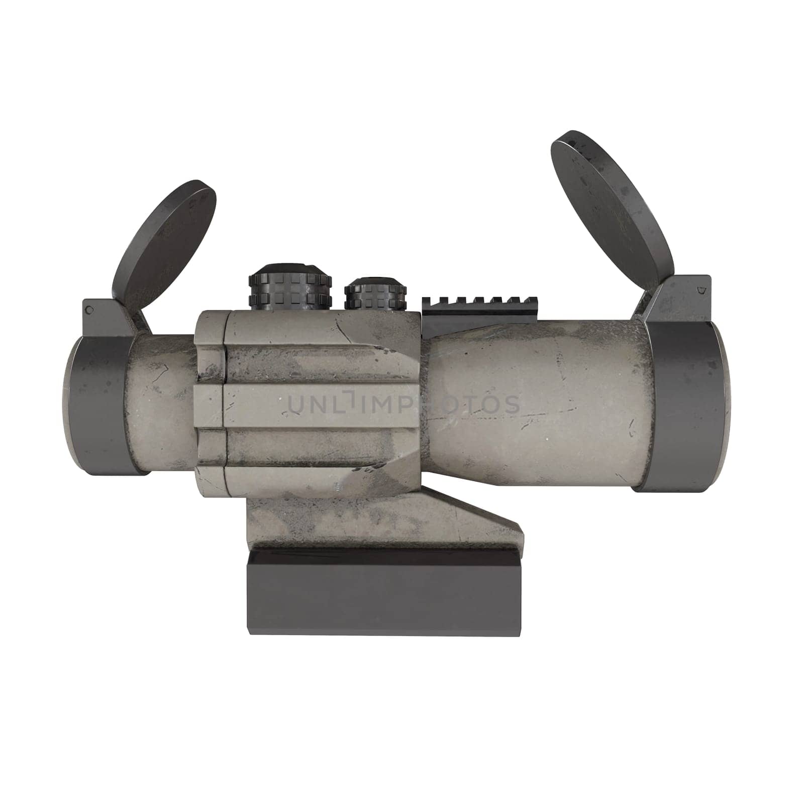 Rifle Scope isolated on white background. High quality 3d illustration