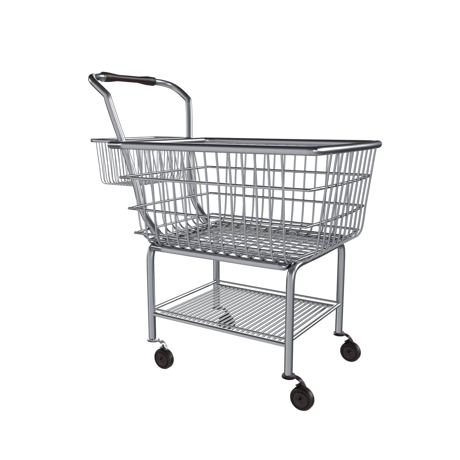 Shooping Cart isolated on white background. High quality 3d illustration