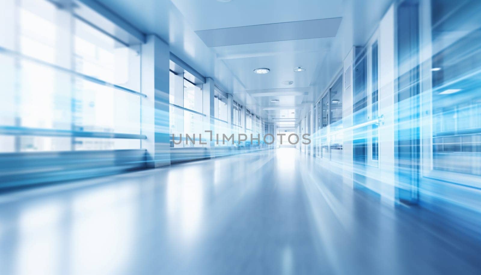 Abstract blurred background hospital. High quality photo