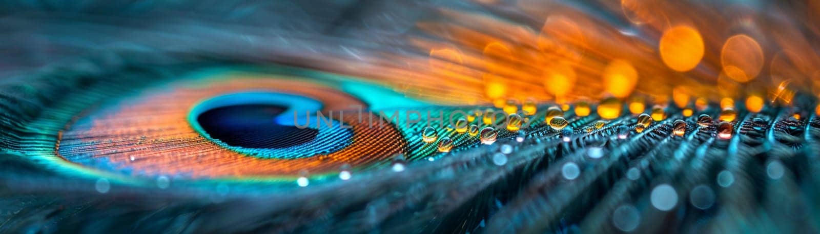 Close-up of a peacock feather by Benzoix