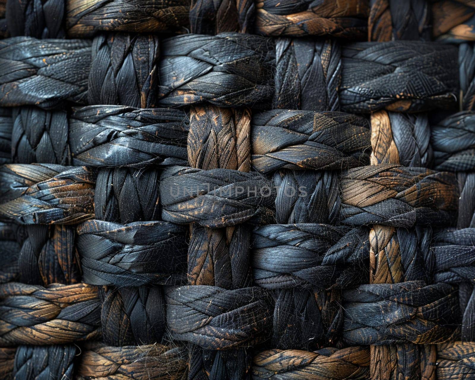 Close-up of woven fabric texture by Benzoix