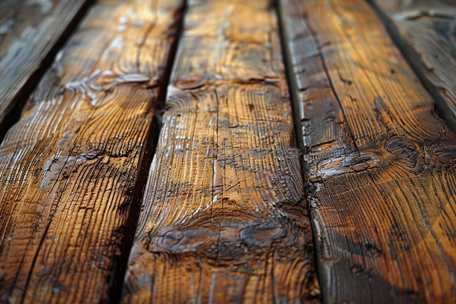 Rustic wood grain texture close-up by Benzoix