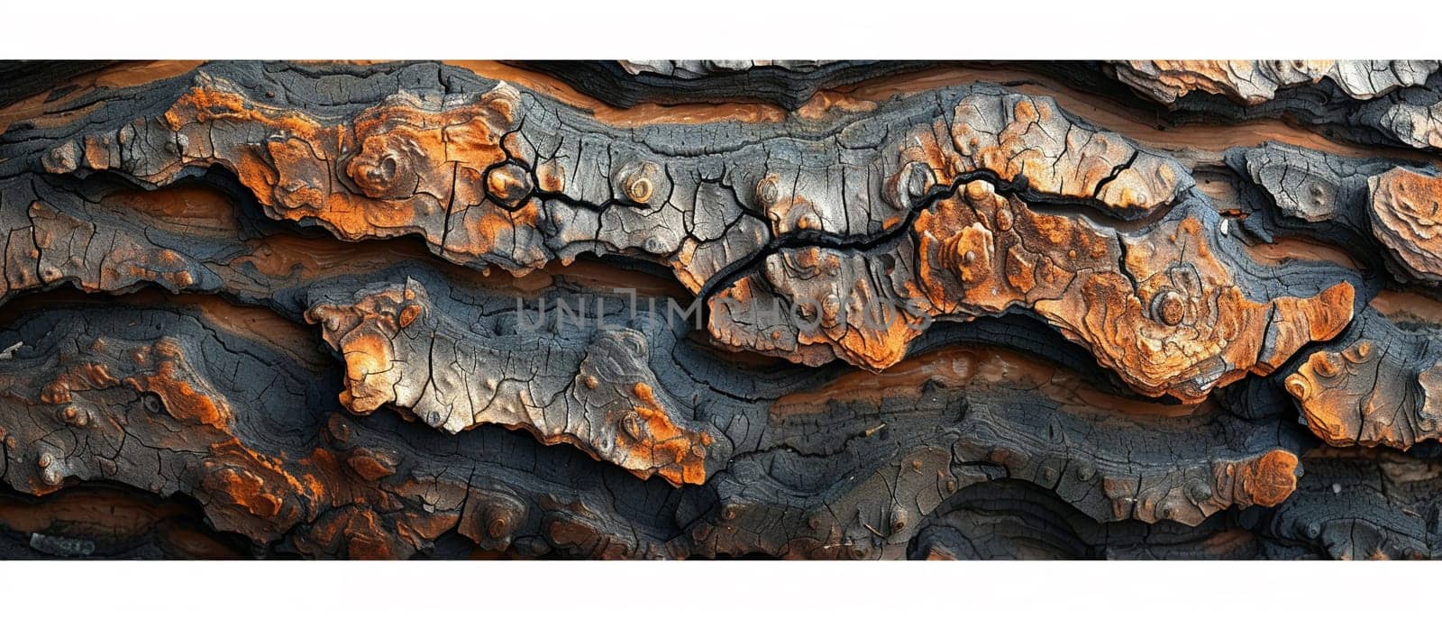 The texture of bark on an ancient tree, showcasing the passage of time and nature's resilience.