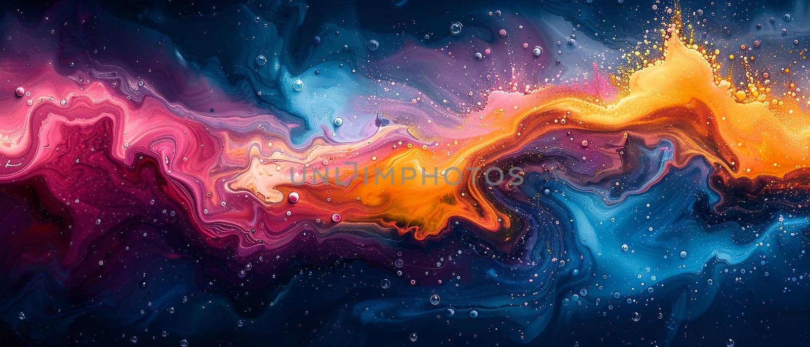 Abstract acrylic paint swirls in vivid colors, suitable for creative and artistic backgrounds.