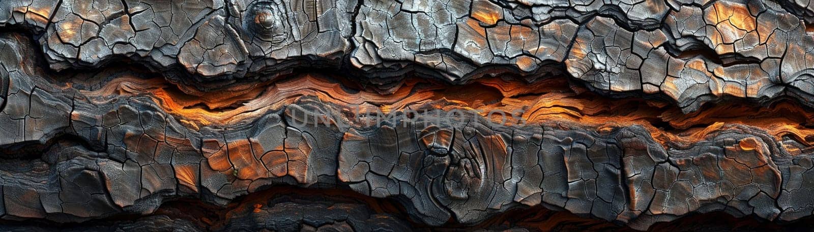 The texture of bark on an ancient tree, showcasing the passage of time and nature's resilience.