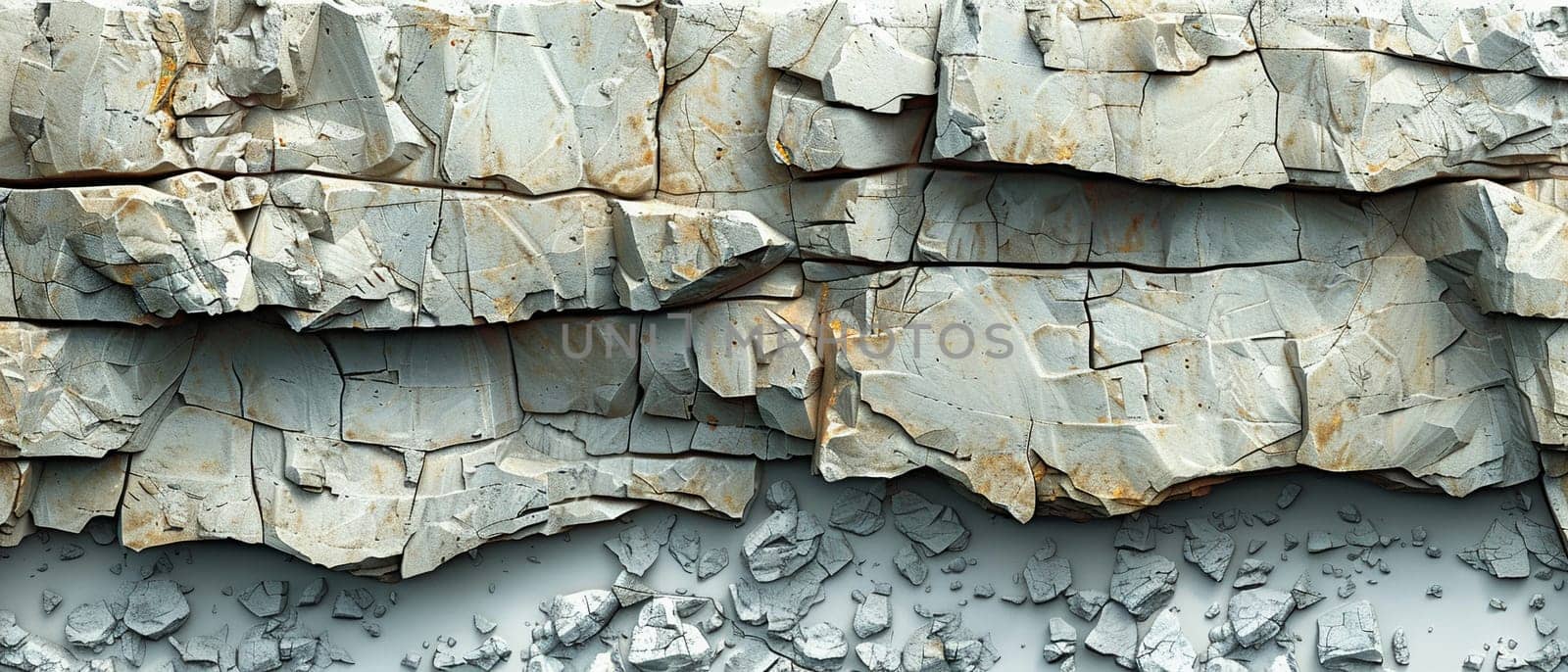 Rough texture of a limestone cliff, suitable for rugged and natural backgrounds.