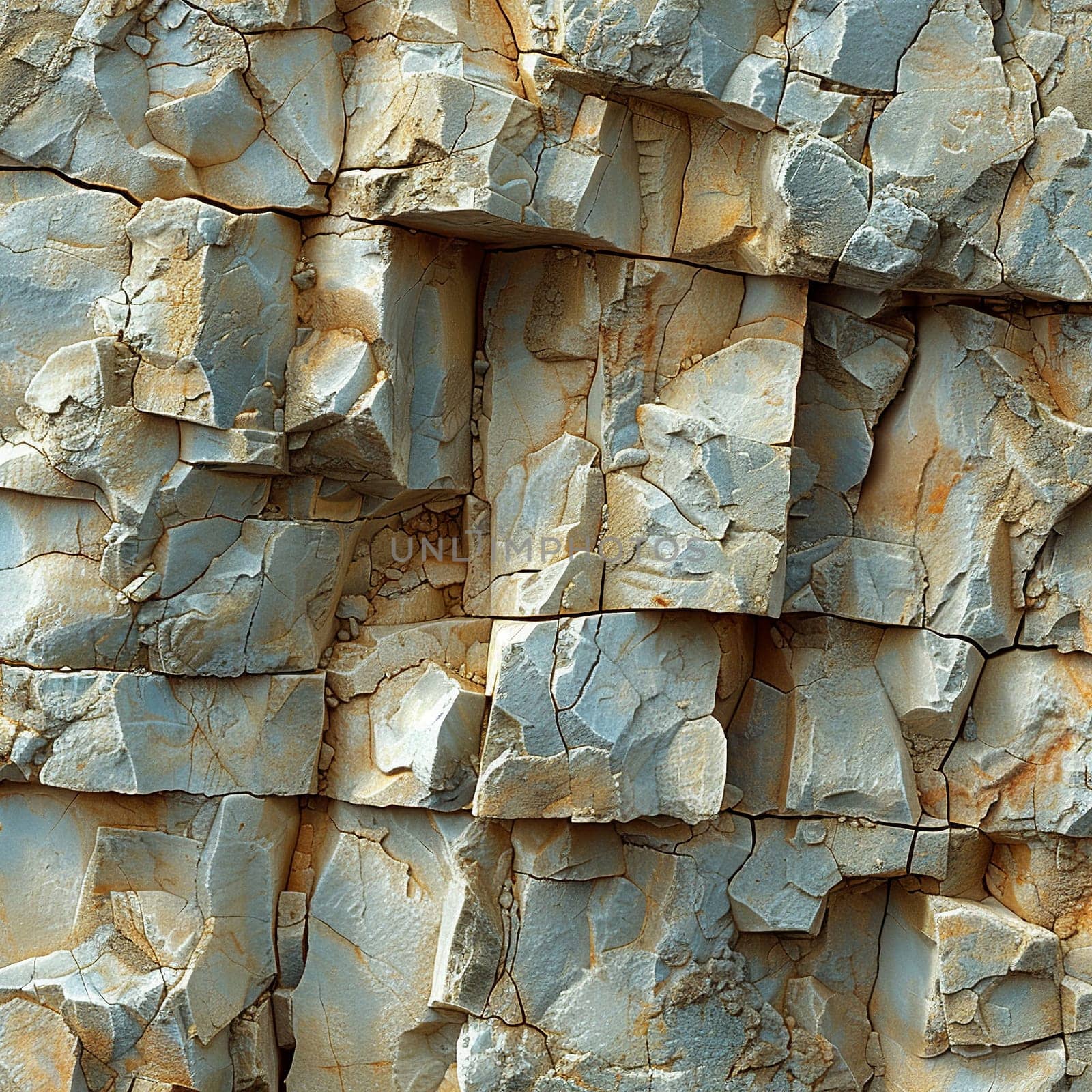 The rough texture of a natural rock formation by Benzoix