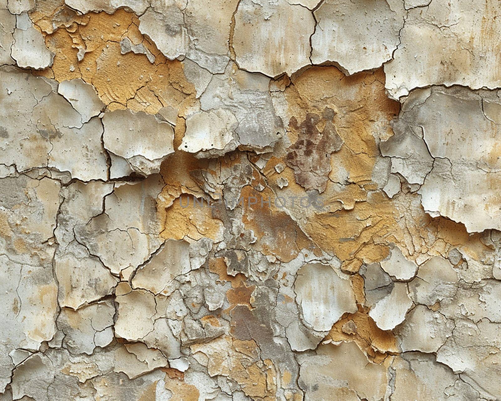 Old plaster wall with cracks and texture, great for historical and textured backgrounds.