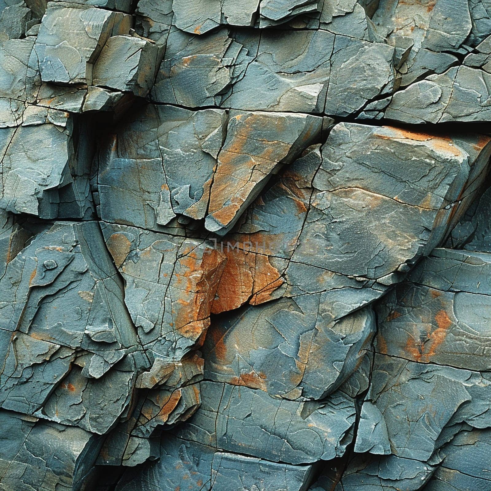 The rough texture of a natural rock formation by Benzoix