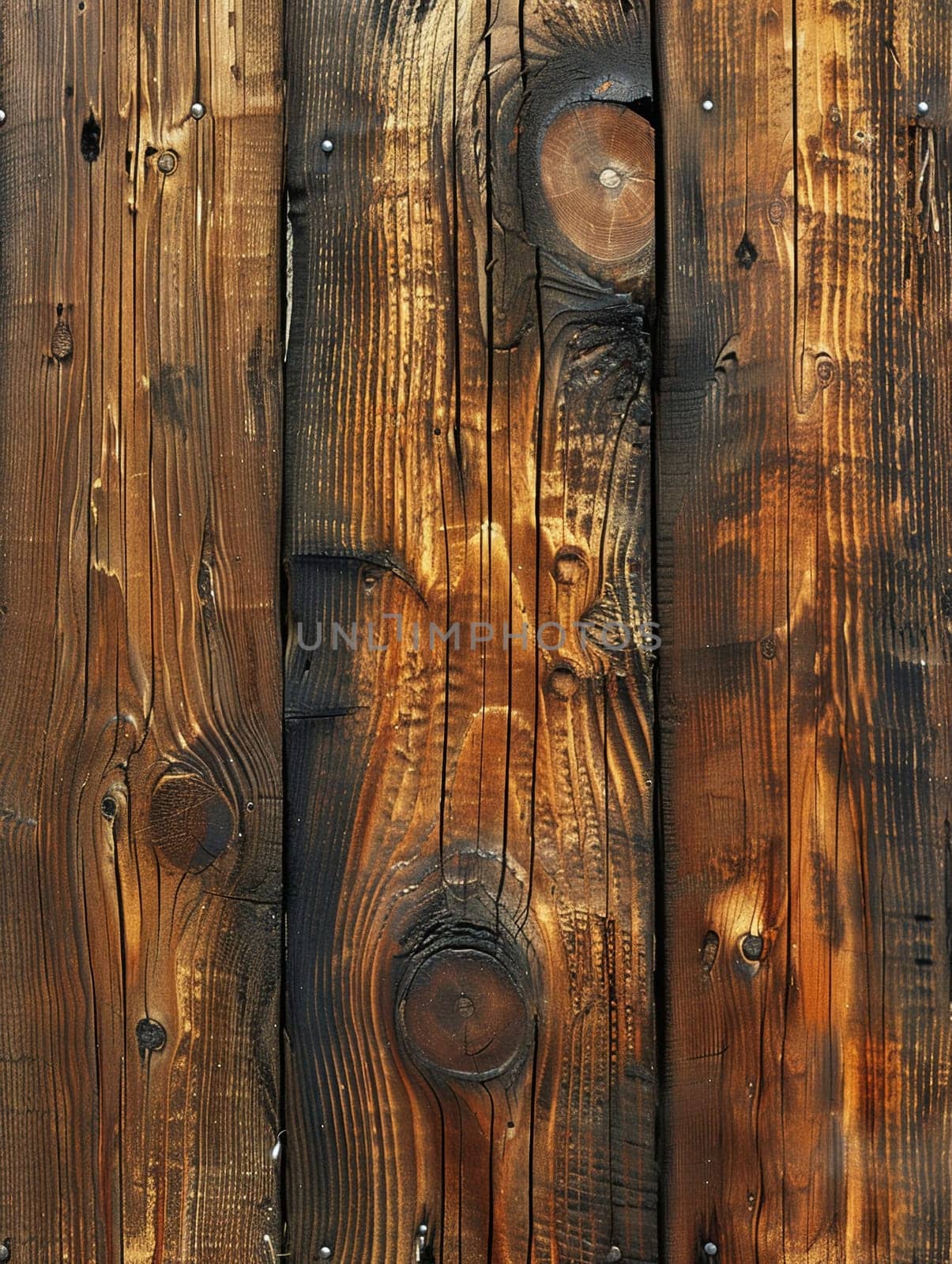 Rustic wood grain texture close-up by Benzoix