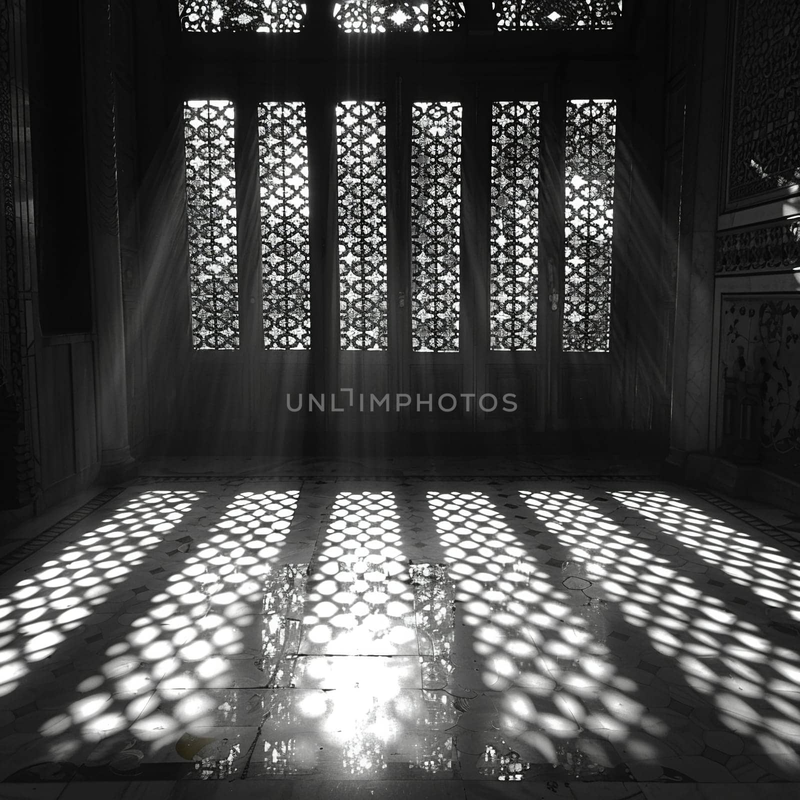 Patterned shadows cast by a window by Benzoix