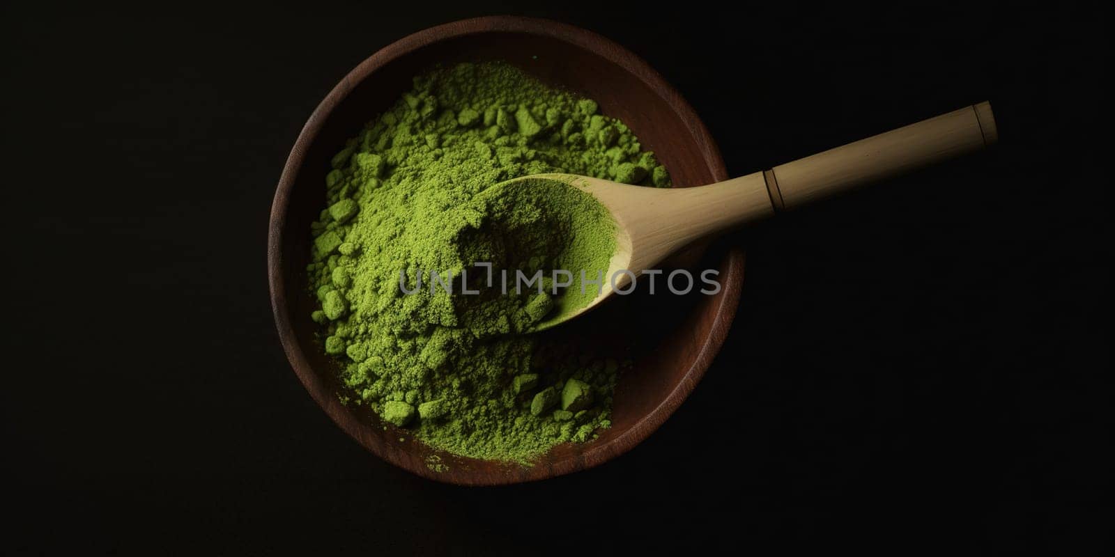 Matcha green tea powder, generative AI