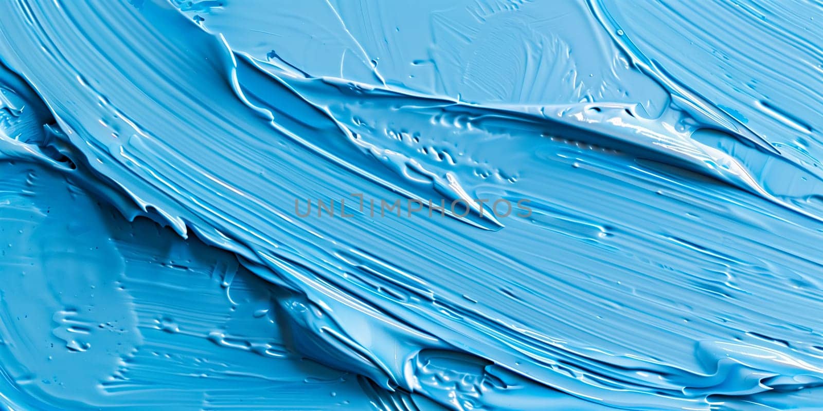 Cosmetic Cream Gel Texture On White Background. Close Up Of Blue Transparent Drop Of Skin Care Product. High Quality