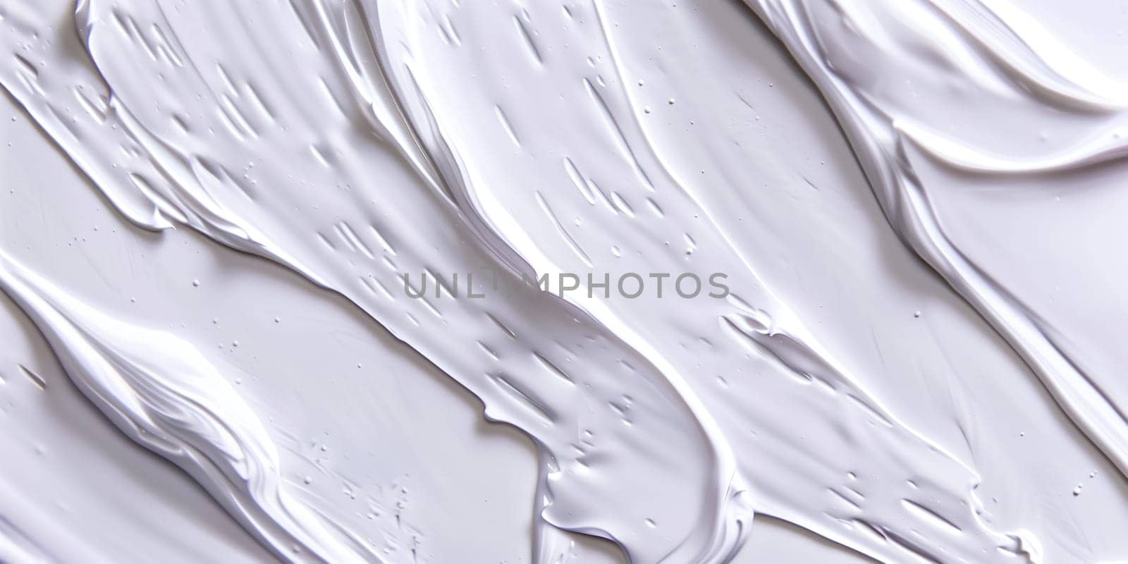 Close up cosmetic texture. A skin care product. White background. Copy space.