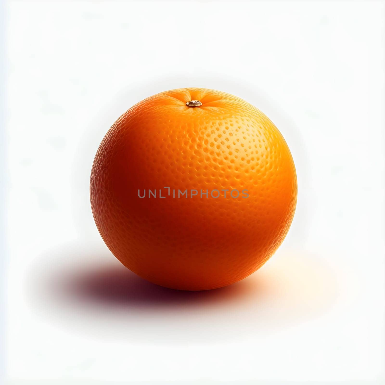 Fresh Orange, close-up isolated on a White background by Designlab