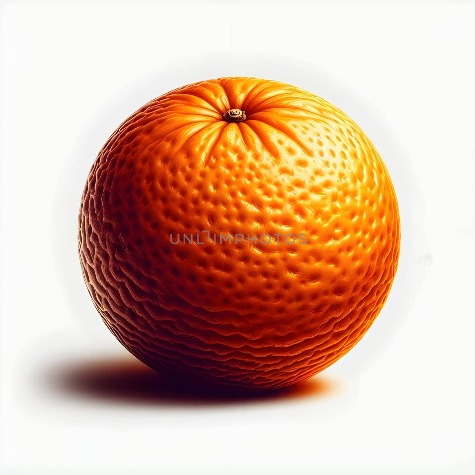 Fresh Orange, close-up isolated on a White background by Designlab