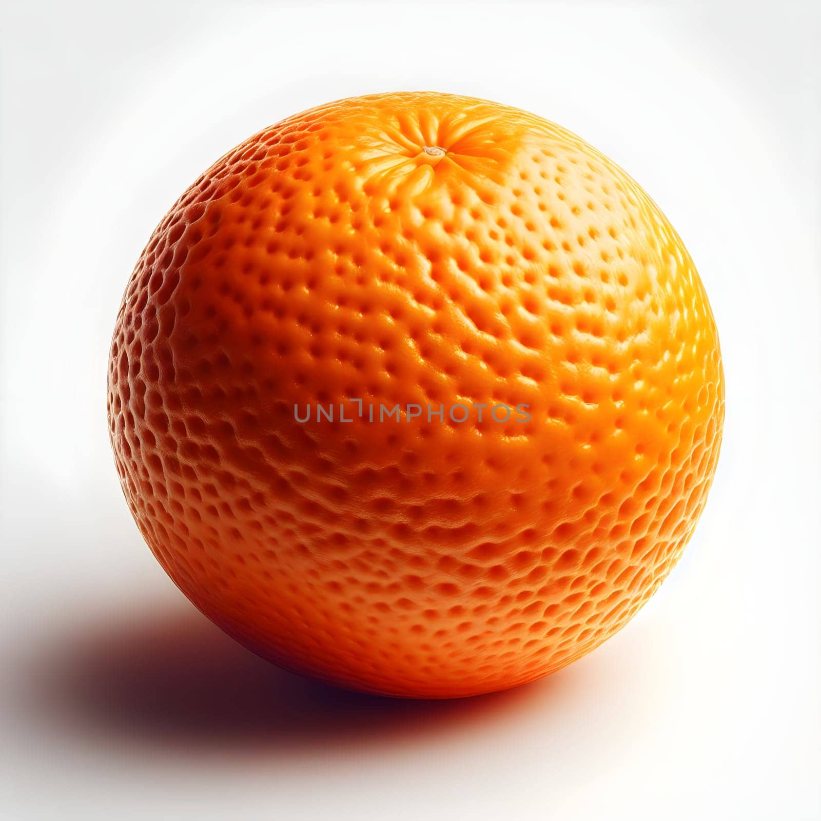 Fresh Orange, close-up isolated on a White background. High quality photo