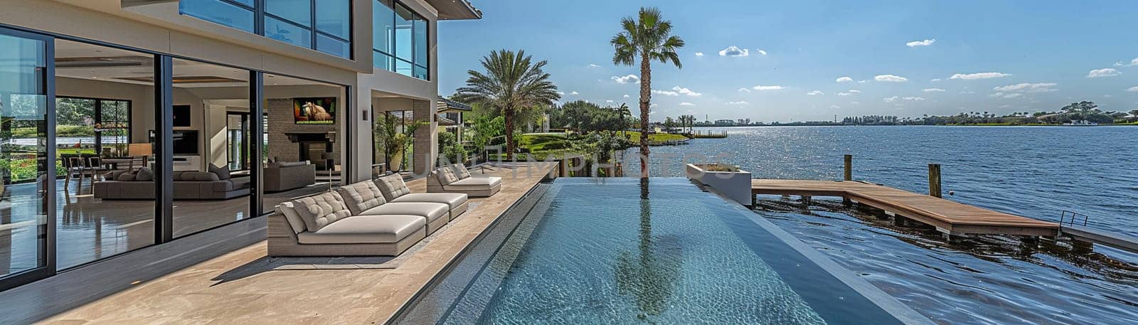 Luxurious Waterfront Home with Private Dock and Boat Access, waterfront wonder living.