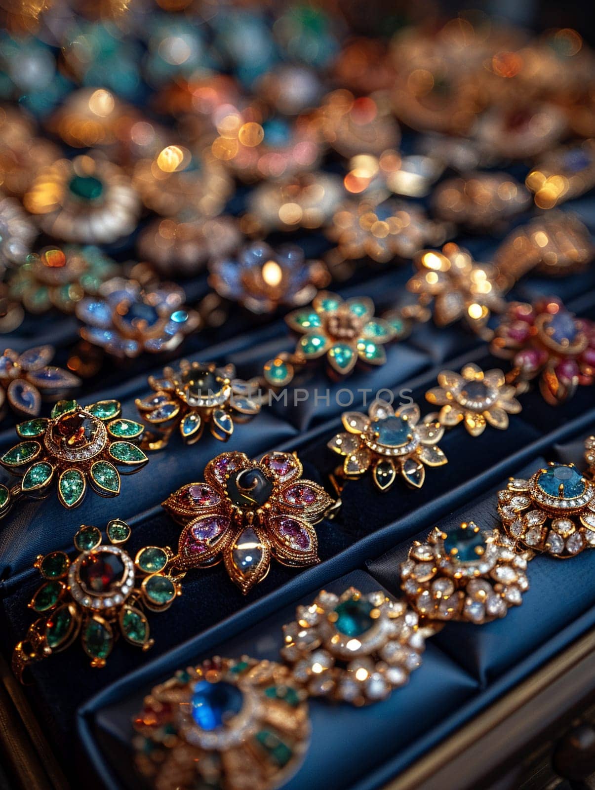 Close-up of intricate jewelry by Benzoix