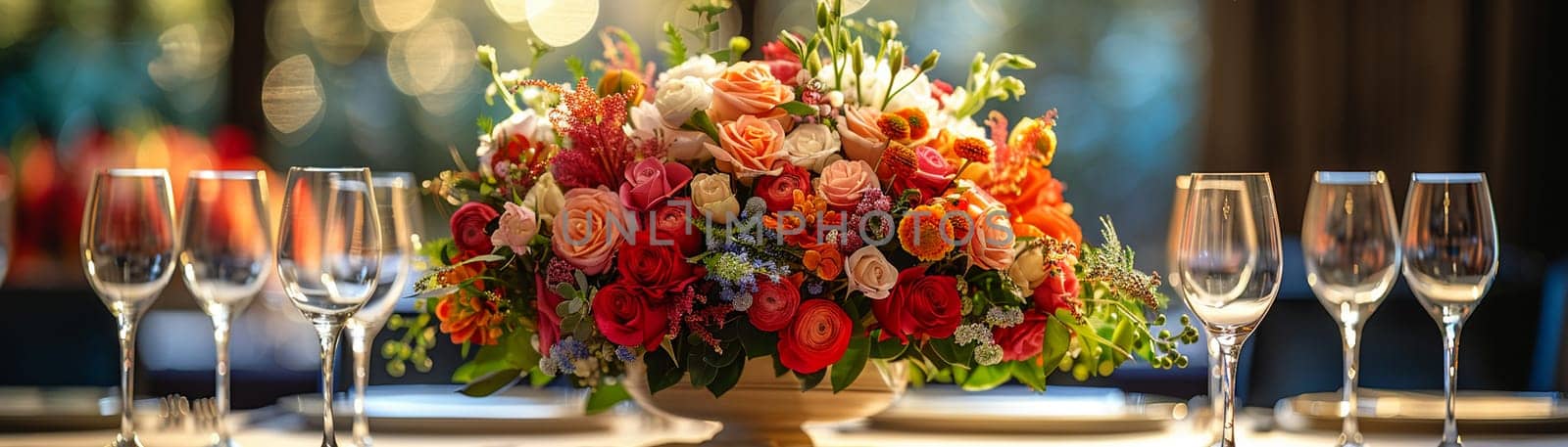 Florist Arranges Stunning Bouquets for Corporate Events, Beautiful floral arrangements are meticulously crafted for upscale business gatherings.