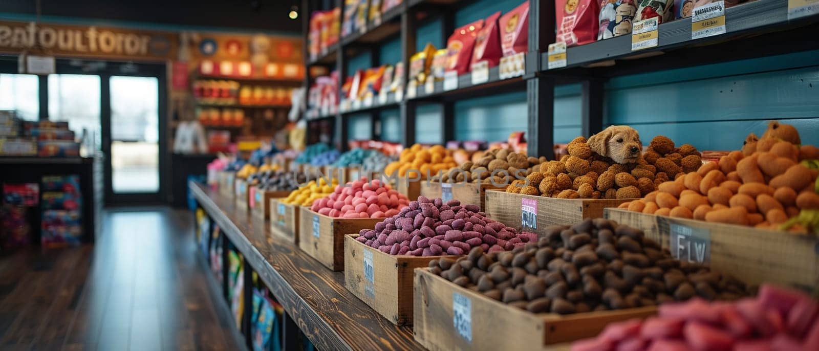 Pet Store Owner Creates Welcoming Environment for Customers and Furry Friends, Shelves of toys and treats set the stage for stories of pets and the people who love them.