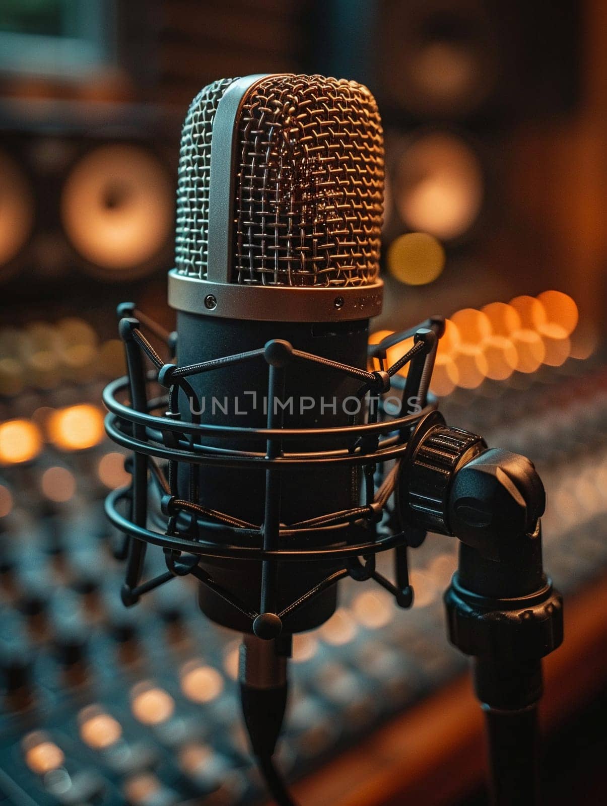 Professional Podcaster Discusses Business Trends in Modern Studio by Benzoix