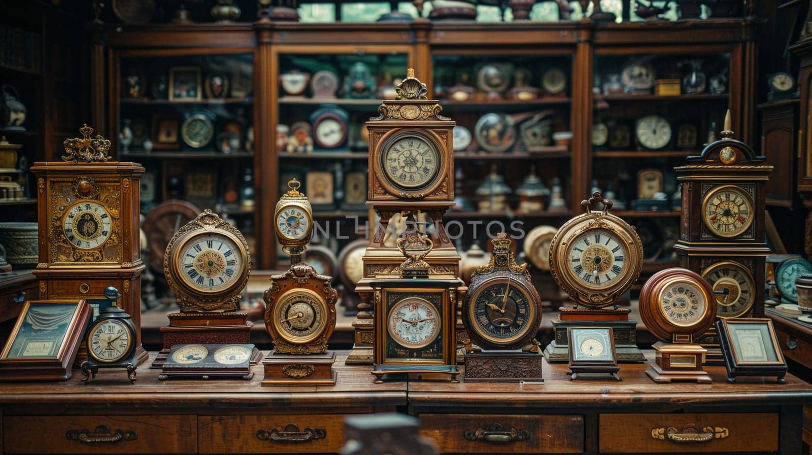 Antique Collection Unveils Historical Elegance in Business of Time-Honored Treasures, Antique clocks and collectible curios unveil a story of historical elegance and time-honored treasures in the antique collection business.