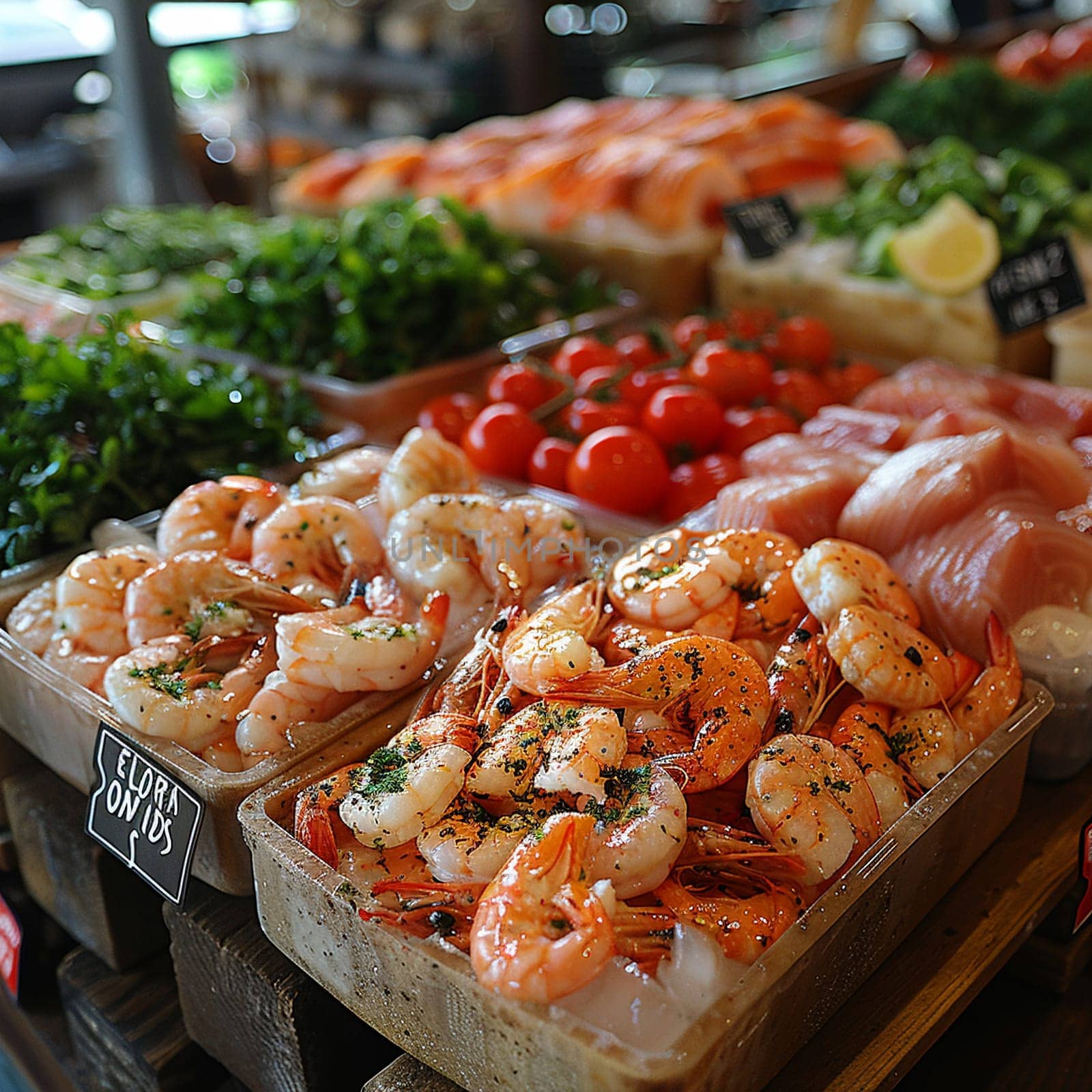 Fresh Seafood Market Nets Ocean Bounty in Business of Fishmongery, Ice beds and fresh catches reel in a story of ocean flavors and market freshness in the seafood business.