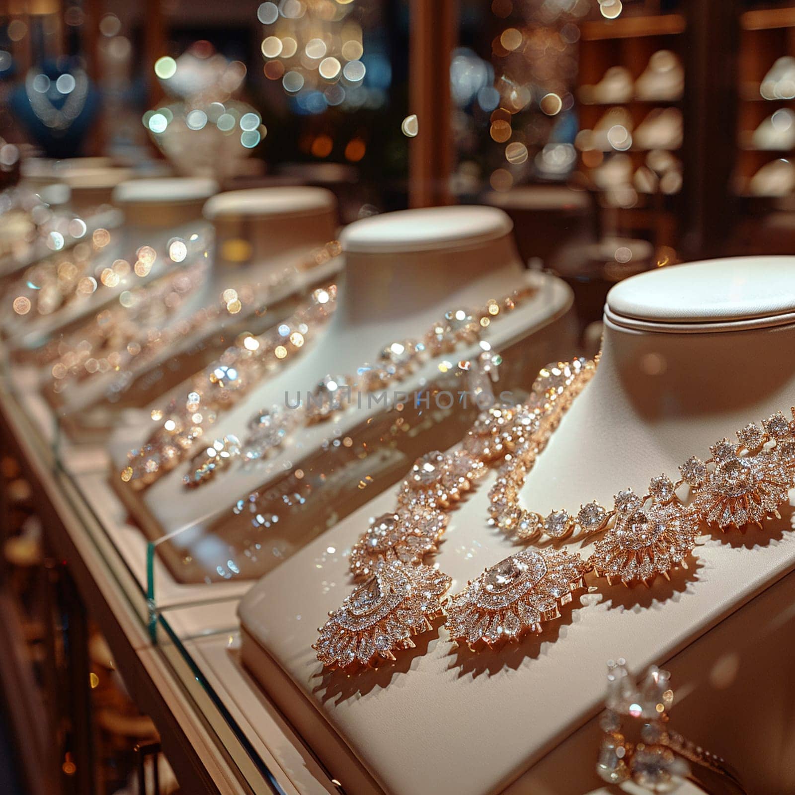 Elegant Jewelry Store Glimmering with High-End Business Luxury by Benzoix