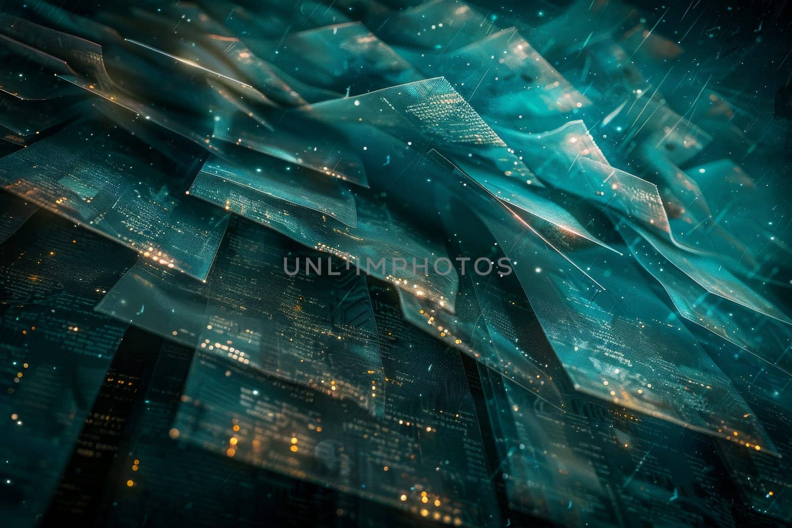 Futuristic background Data Transfer. Technology cyberspace background by itchaznong