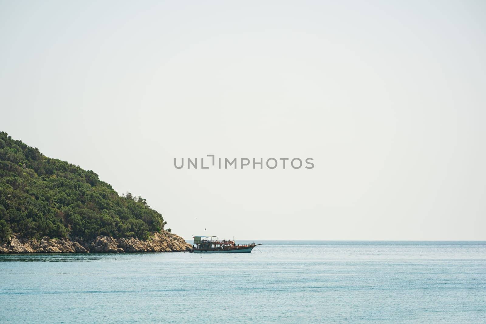 Antalya Sican Island on a cloudless sunny summer day by Sonat