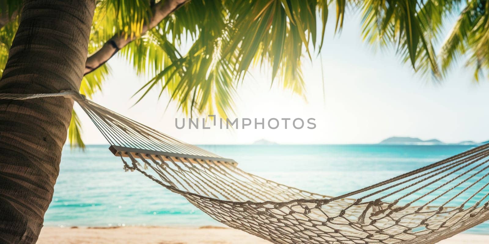 Hammock On Beautiful Empty Sandy Beach, Concept Of Relax On A Tropical Island by GekaSkr