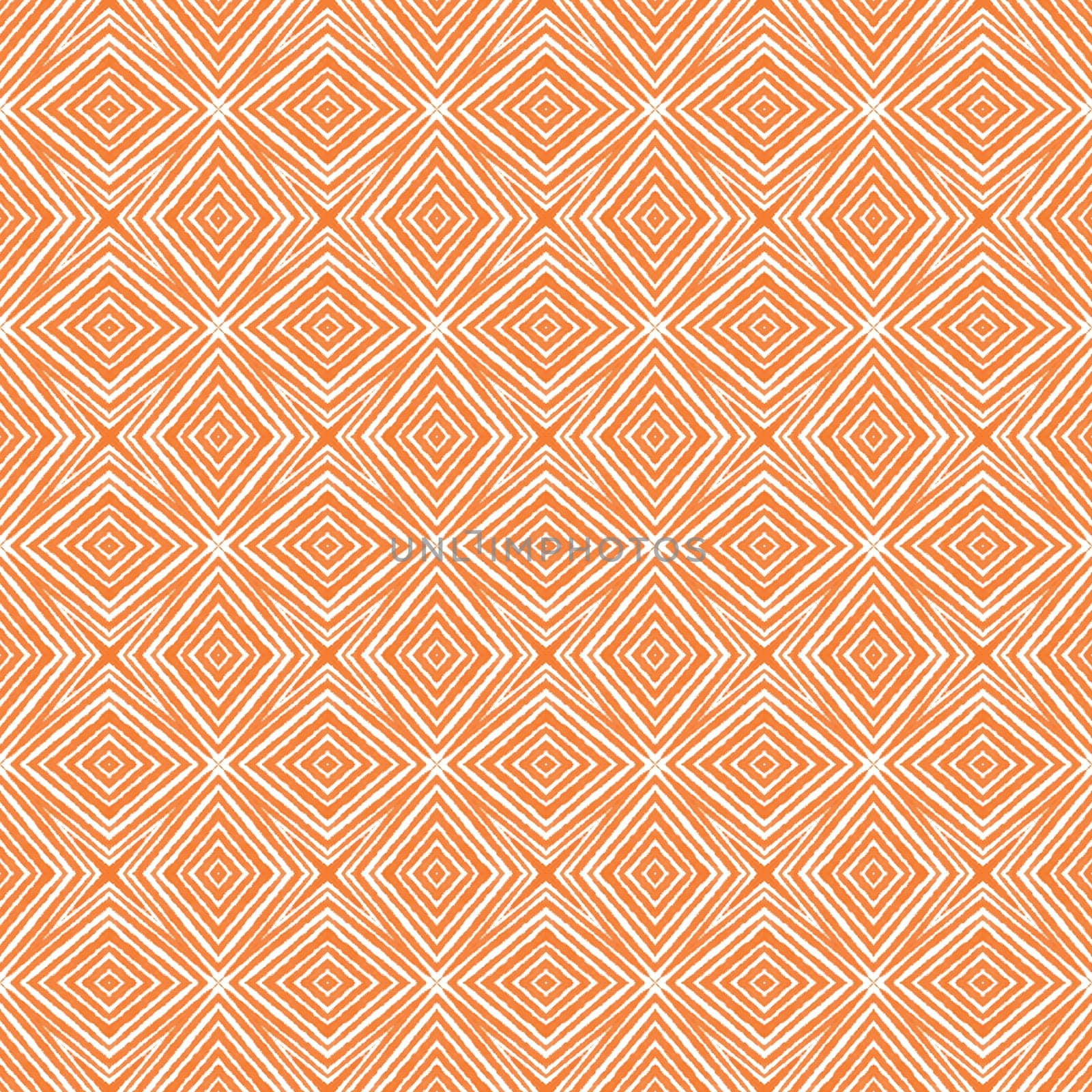 Textured stripes pattern. Orange symmetrical by beginagain